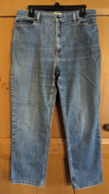 LL Bean Womens Jeans 16P Classic Fit Curvy Stretch Denim 5 Pocket High Rise - $19.34