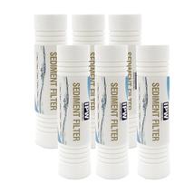 1 Micron 10&quot; x 2.5&quot; Grooved Sediment Water Filter Replacement Cartridge | 6-Pack - £22.64 GBP