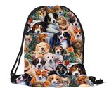 L backpack golden retriever labrador cat print shoulder bag washable durable multi thumb155 crop