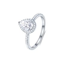 Heart Luxury Cubic Zirconia Diamond Women Engagement Promise Ring - £60.77 GBP+