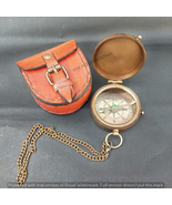 Brass Compass Pocket Compass Brass Nautical Marine Compass Vintage Nautical - £27.07 GBP