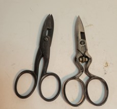 2 pair of Vintage Button Hole Scissors - One is from Prussia - £39.82 GBP
