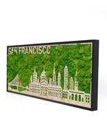San Francisco Moss City Silhouette Metal Wall Art - £112.32 GBP