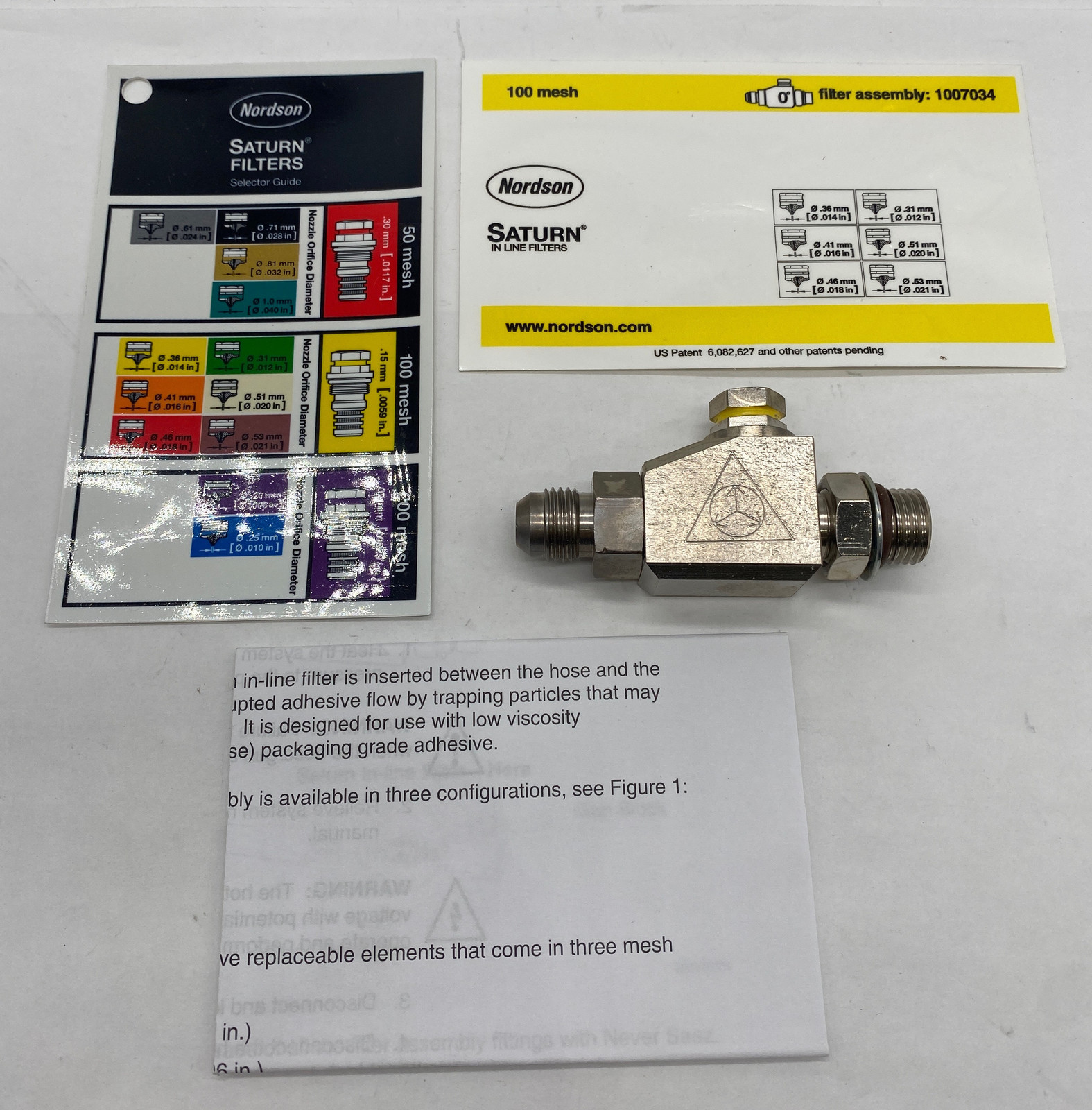 Nordson 1007034 Saturn In-Line Filter Assy  - $41.75