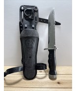 Vintage US Divers Co Aqua Lung SEA HAWK Dive Diving Knife &amp; Sheath Japan - $44.30
