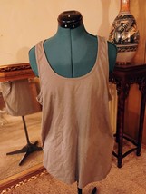 Alternative Women&#39;s GREY Scoop-Neck Sleeveless Jersey Tank Top Size XL - $13.37