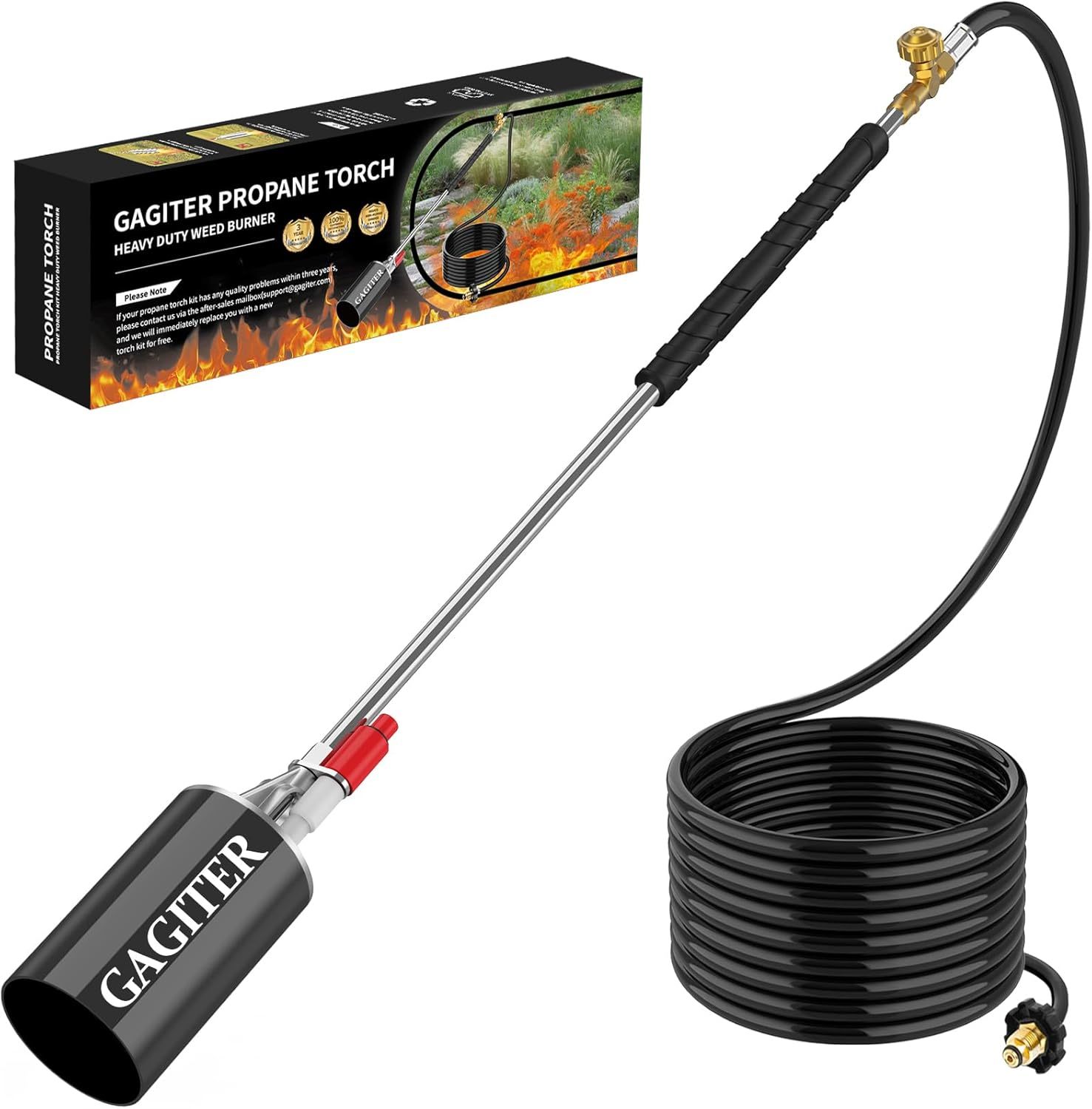 Propane Torch Weed Burner Kit,Blow Torch High Output 2,400,000 Btu, Char... - $51.97