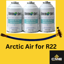 Envirosafe Arctic Air, AC Coolant Refrigerant Support, 3 cans and brass ... - $69.19