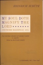 My Soul Doth Magnify the Lord-Song Book for Double Chorus of Mixed Voices - £1.64 GBP