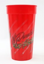 VINTAGE 1992 McDonald&#39;s Christmas Holiday Large Plastic Cup  - $14.84