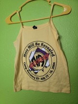 Vintage Narcotics Anonymous Camp Recovery Tee Shirt 2004 Vtg Yellow Tank... - $34.30