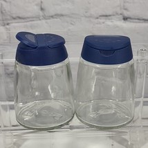 Ikea Salt &amp; Pepper Spice Shakers Blue Lid with Shaker &amp; Pour - £6.30 GBP