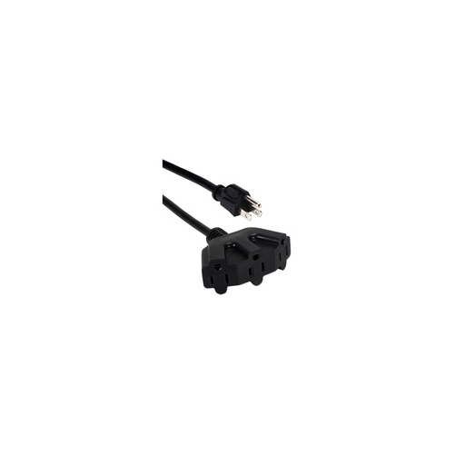 Qvs PP-ADPT3-10 10FT THREE ANGLE OUTLET 3-PRONG POWER EXTENSION CORD - $44.73
