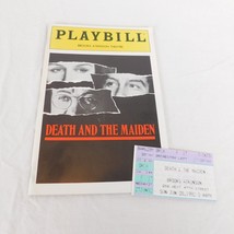 LOT Death and the Maiden Playbill Jul 1992 Ticket Stub Glenn Close Gene ... - $15.48