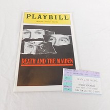 LOT Death and the Maiden Playbill Jul 1992 Ticket Stub Glenn Close Gene ... - £12.13 GBP