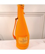Veuve Clicquot Champagne Bottle Jacket Insulated Zippered Tote Orange me... - $29.83 CAD