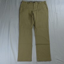 Jos A Bank Reserve 36 x 32 Khaki Stretch Tailored Fit Mens Chino Pants - £20.04 GBP