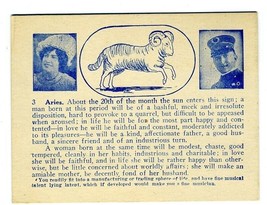 Vintage Aries Horoscope Card 1900&#39;s - £8.70 GBP