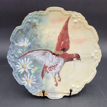 Antique c.1900s Limoges Flambeau Hand Painted Bird Plate Signed Rene 10&quot;... - $39.59