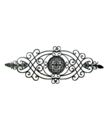Metal Wall Decor Wrought Iron work Shabby Chic Home Drapery Crown  Door ... - $54.68 CAD