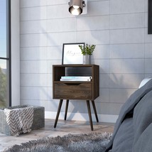 Otom Nightstand w/ Drawer &amp; Shelf - Dark Walnut - $82.99