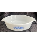 Vintage Anchor Hocking Fire King Casserole Blue Cornflower  1.5 Qt 433 USA - $10.88