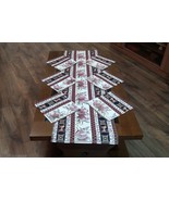 Table Cloth Runner, Armenian Design, Pomegranate and Alphabet Table Runner - $45.13 CAD