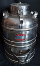 Vintage AerVoid Thermal Liquid Carrier 3 Gallon Stainless Steel Made in ... - £93.41 GBP