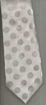 Donald Trump Silver Polka Dot Necktie 3 1/2” x 57” 100% Silk FREE SHIPPING! - £15.03 GBP