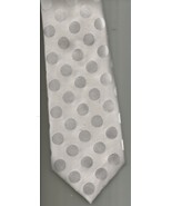 Donald Trump Silver Polka Dot Necktie 3 1/2” x 57” 100% Silk FREE SHIPPING! - $19.99