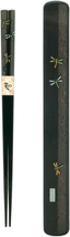 Ryu Mei 058030 Japanese Black Box and Chopstick Set, Dragonfly, 9 Inches - £12.06 GBP