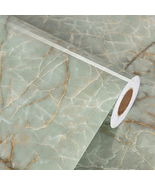 Green Marble Contact Paper for Countertops Waterproof Granite Marble Pee... - £10.23 GBP