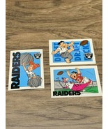 1993 Football Trading Cards NFL Flintstones Los Angeles Raiders #’s 13-6... - $12.38