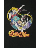 Sailor Moon Black Cotton Graphic Print Crew Neck T-Shirt Size L - €14,25 EUR