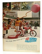 1967 Harley Davidson M-65 Motorcycle Original Advertisement Print Art Ad M-134 - £7.86 GBP