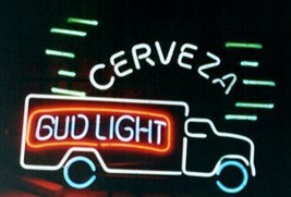 New Bud Light  Cerveza Truck Beer Bar Neon Sign 24&quot;x20&quot; - £200.45 GBP