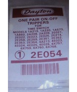 Dayton On-Off Trippers. Pkg of 2 Pair. 2E054. New Sealed. Time Switch. Timer. - $4.99