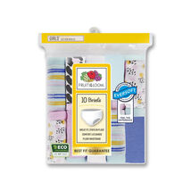 Fruit of the Loom Girls' Cotton Brief Underwear, 10 Pack Size 12 - $13.00