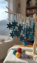 Crochet Star Key/Wall Charm – Unique Handmade Gift - $24.00