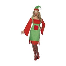 Ladies Elf - Christmas -  Adult Fancy Dress Costume - Small - 8 - 10  - £42.36 GBP