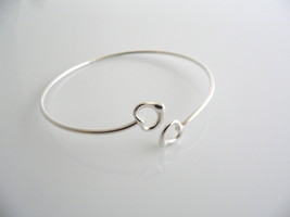 Tiffany & Co Open Heart Bangle Bracelet Peretti Silver Gift Love Art - $328.00