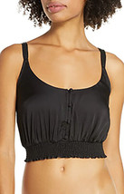 FREE PEOPLE Intimately Womens Crop Top You Honey Casual Black Size XS OB991031 - £28.69 GBP