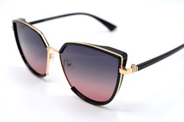 New Aolise PT29054 GRAY/PURPLE Gradient Sunglasses Black 58-14-140 W/CASE # 8 - £30.83 GBP