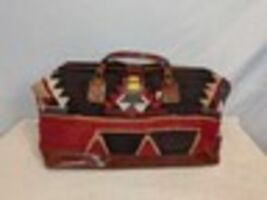 D) Vintage Rudenjak Travel Promotional Croatia Blue Canvas Hand Shoulder... - $24.74