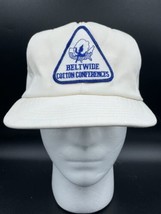 Vtg Trucker Hat Beltwide Cotton Conferences Foam Cap White Snapback Patc... - £11.47 GBP