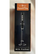 MF02 Rechargeable Milk Frother Handheld Foam Maker with Stainless Whisk - $41.09 CAD