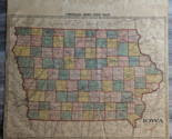Vintage Iowa Unrivaled Series State Maps 1939 Edition - $71.99