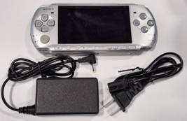 Sony Psp Mystic Silver Portable Handheld Video Game Console System PSP-3000 - £142.22 GBP