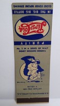 Pepsi Cola Matchbook Cover Walt Disney 1940&#39;s No 3 Monkey Ape Field Artillery - £9.17 GBP