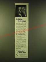 1950 U.S. Savings Bonds Ad - Burning Questions - $18.49
